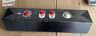 Hoei Laser Base/ Future Flash Arcade CONTROL PANEL Complete W/ Harness Untested