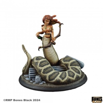GREATER MEDUSA Reaper Miniatures Bones Black REM44183 D&D