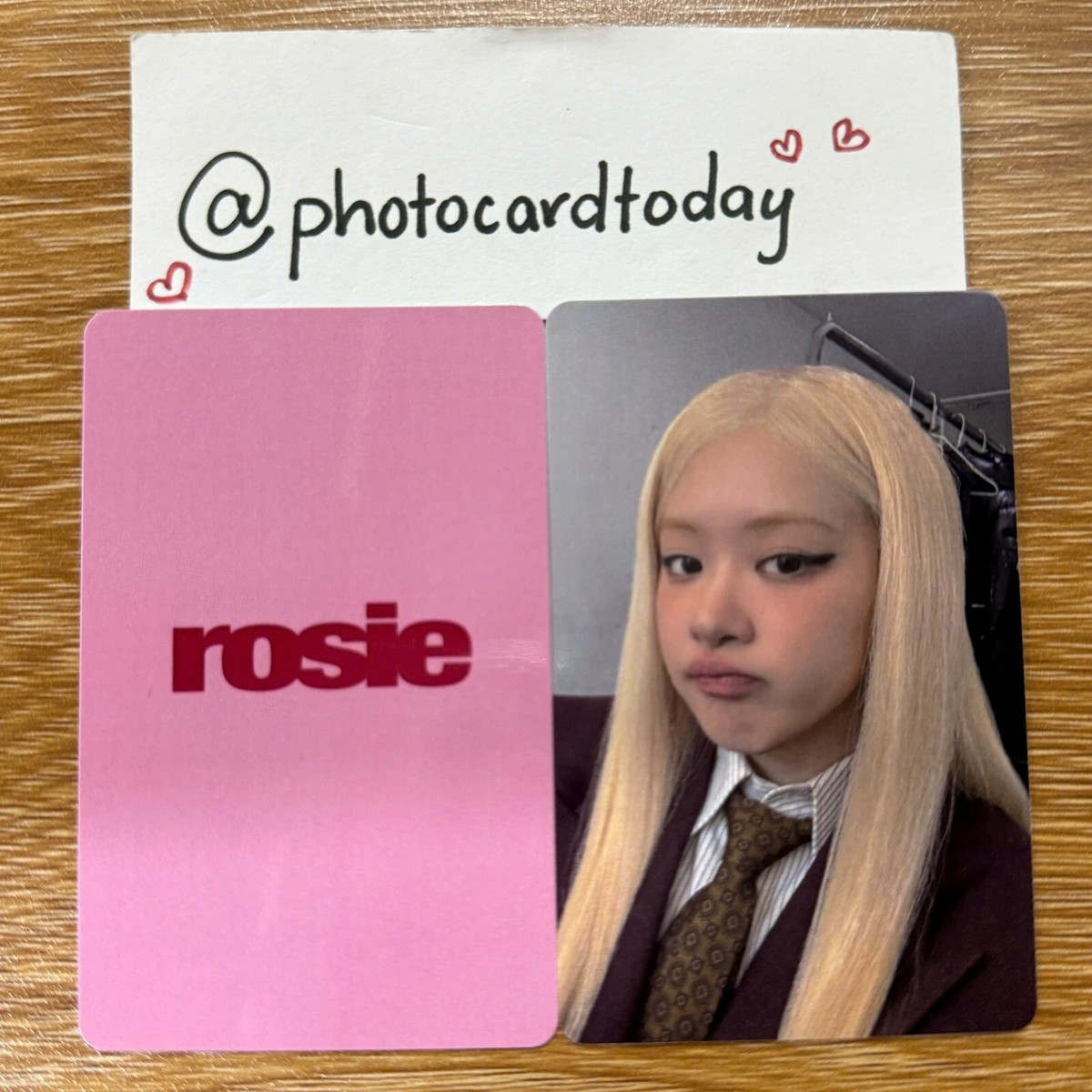 ROSIE BLACKPINK POP-UP STORE BEIJING CHINA POB OFFICIAL PHOTOCARD