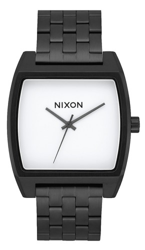 Nixon Vega Watch Women 43mm Black Rectangle Dial Stretch 