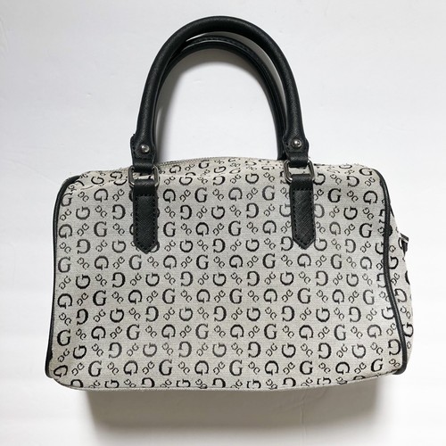GUESS Los Angeles Gray and Black Logo Handbag | eBay