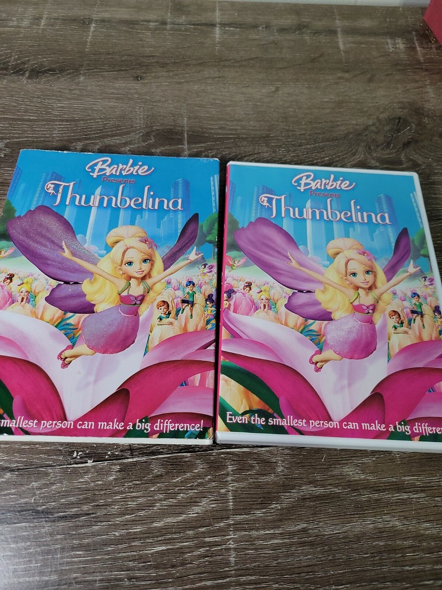Barbie Presents: Thumbelina (DVD, Widescreen, 2009) With Cardboard