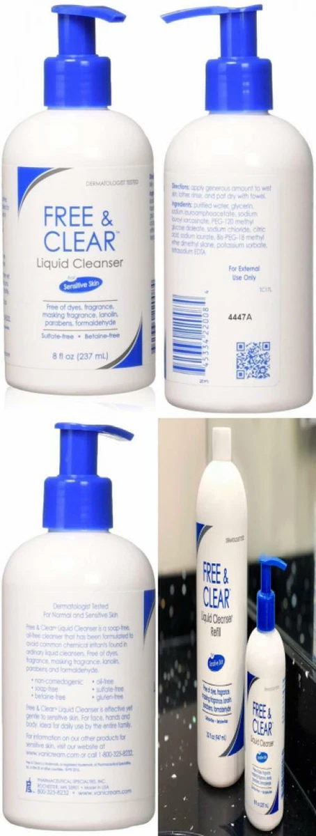 Free Clear Liquid Cleanser 8 Ounce 8 Fl Oz eBay
