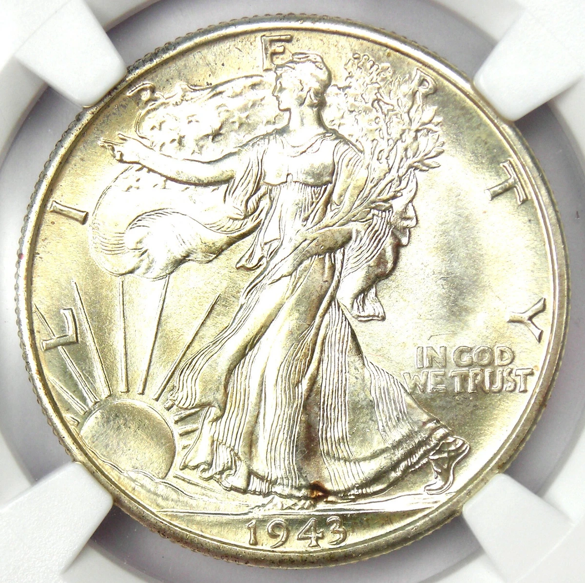 MS 67 Graded 1943 Year Liberty Walking Half Dollars (1916-1947