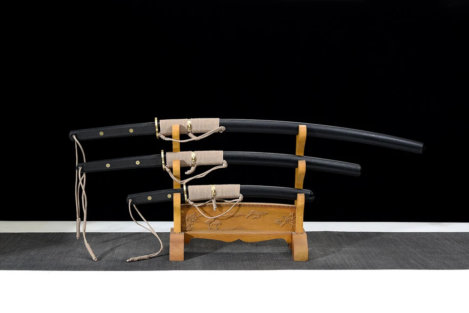 Sharp Katana Wakizashi tanto Japanese Samurai Functional Swords Set New-bohi - Image 2 of 4