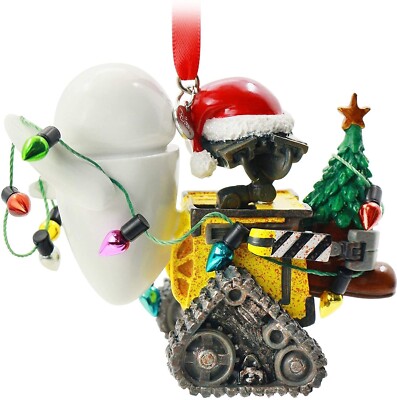 NEW Disney Store 2020 WALL-E and E.V.E. Santa Sketchbook Ornament Wall E Eve
