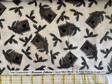 Cotton Fabric Riverwoods Back Yard Birds Debbie Fields Quilting Crafts 8 1/2 Yds