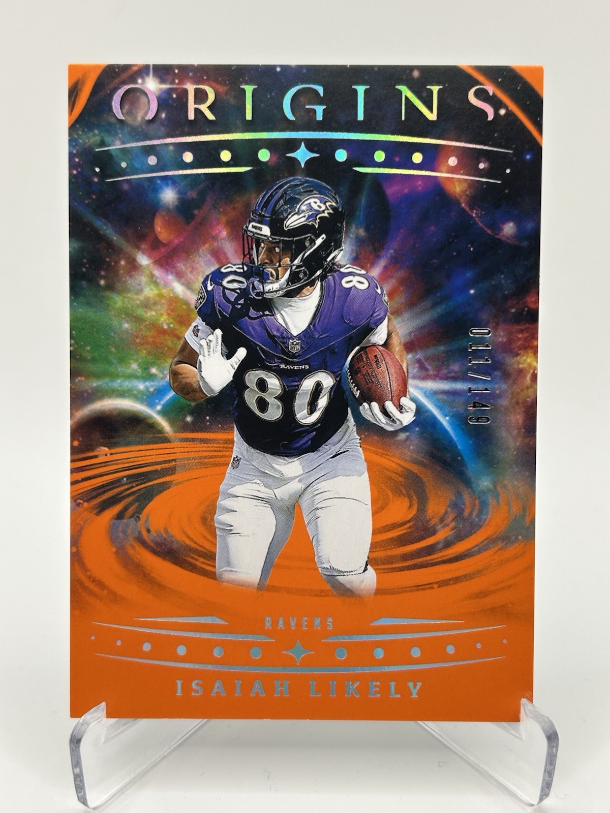 2025 Panini Origins - Isaiah Likely, Isaiah Likely #6 Orange /149