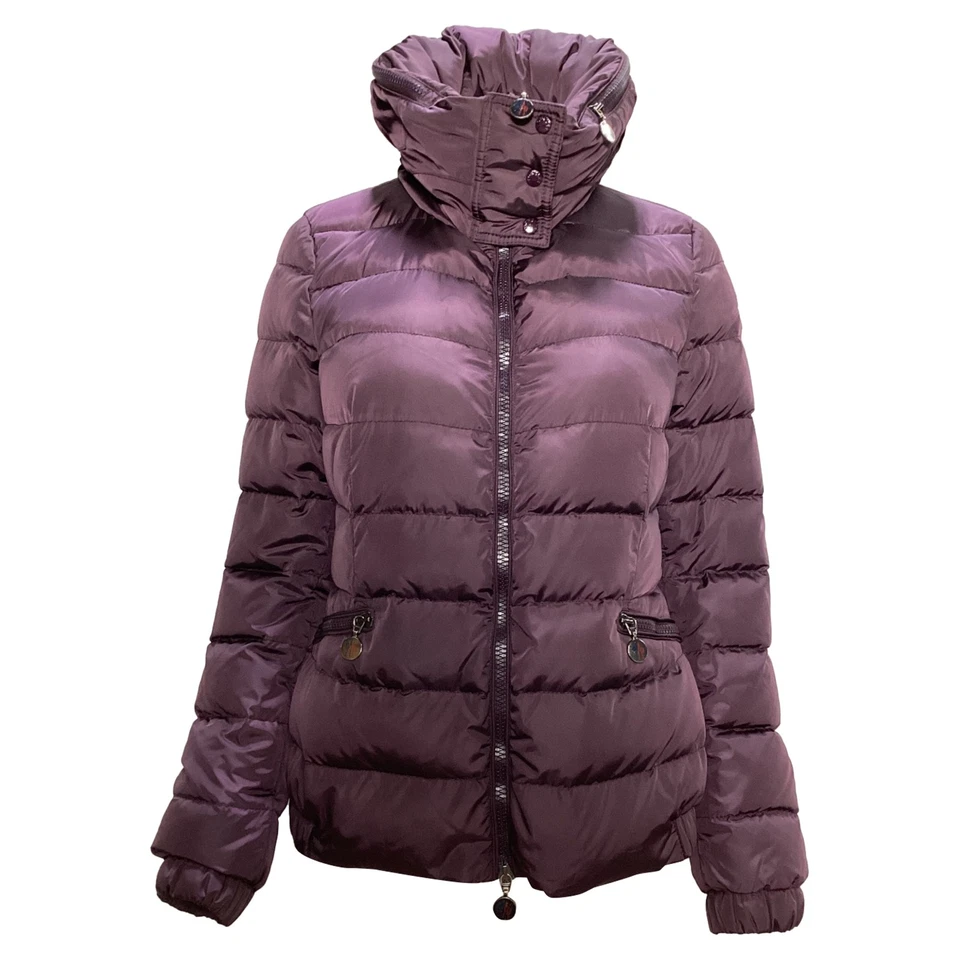 Moncler Sanglier Zipped Down Jacket In Polyester Women Burgundy S