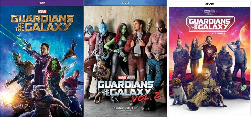 Marvel's GUARDIANS OF THE GALAXY One 1 Two 2 Three 3 Complete 3 DVD Set New - Image 2 of 4