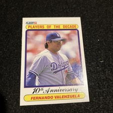 1990 Fleer - Players of the Decade #622 Fernando Valenzuela Baseball Card 9Z