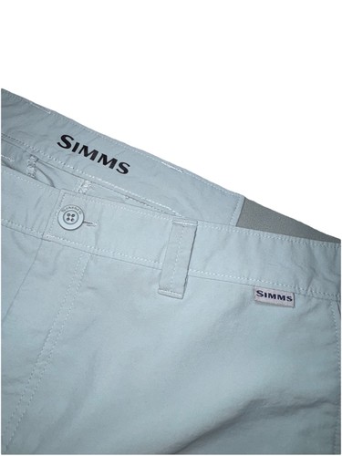Simms Nylon Pants Mens 36R (33 Actual) Fishing Hiking Outdoor Blue/Green Aqua