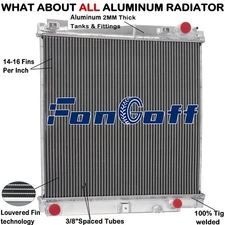 3 Row Aluminum Radiator fit 2003 2005,2004 Lincoln Aviator Base 4.6L V8 Fongoff