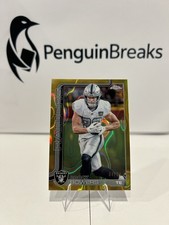 2025 Topps Chrome Brock Bowers Raiders Gold 04/50 #178 NFL 