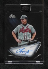 2021 Topps Chrome Black Chrome Black Auto Chipper Jones #CBA-CJ Auto HOF 0w3