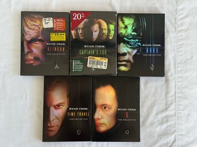 Star Trek Fan Collective 5-Box Set: Borg, Q, Time Travel, Klingon2 NEW SEALED