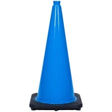 GRAINGER APPROVED RS70032C-BLUE Traffic Cone,7 lb.,Blue Cone Color 53WN60
