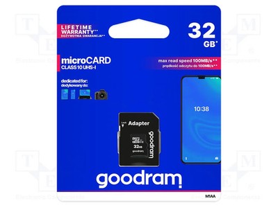 Class 10 UHS U1 R: 100MB/s microSDHC Speicherkarte W: 10MB/s