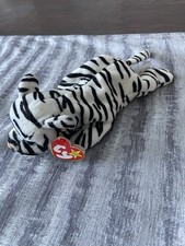 Ty Beanie Baby Blizzard the White Tiger DOB December 12, 1996 MWMT Free Shipping
