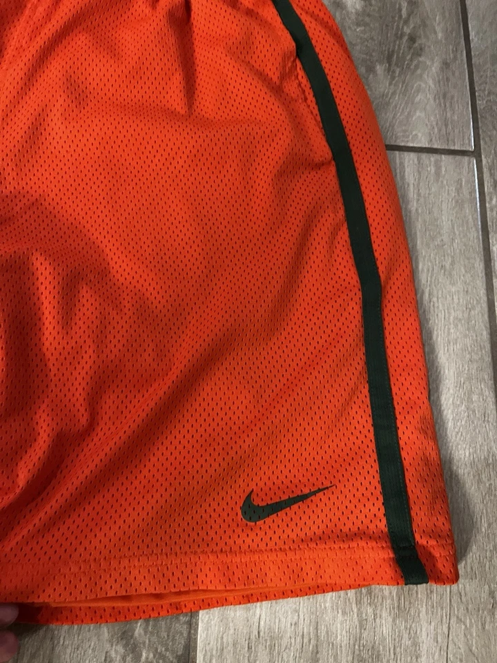 Vintage Nike University of Miami Hurricanes Player Issued Football Shorts Medium - Image 3 of 4