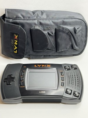 Atari Lynx II Handheld System PAG-0401 w/ Battery Cover & Case No Games Tested
