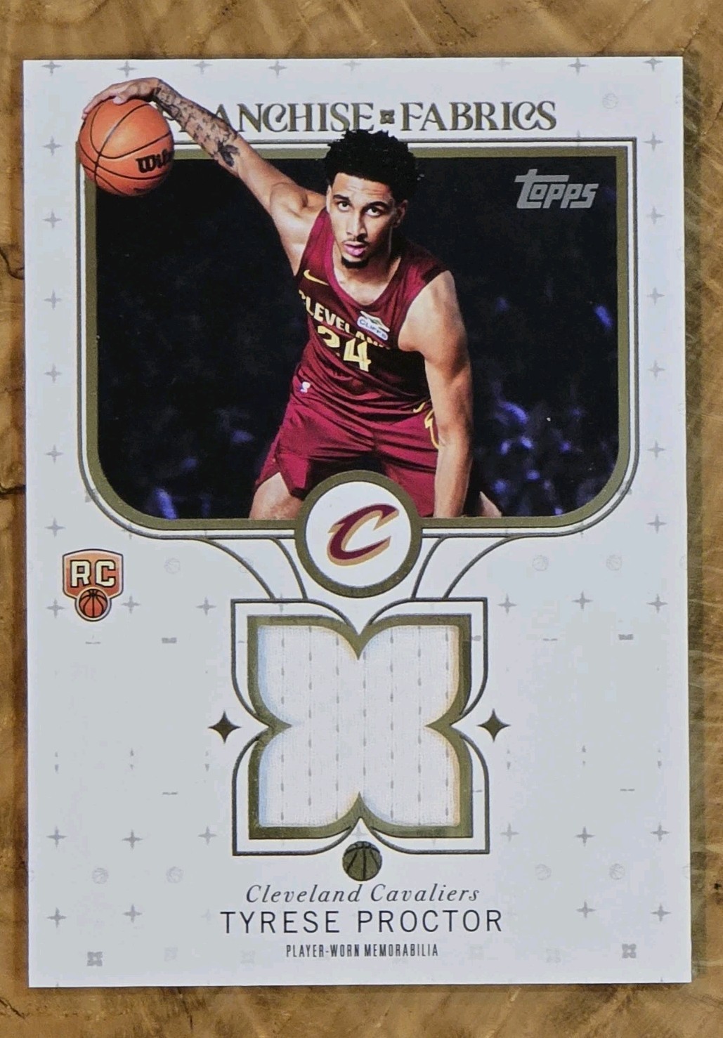 2025-26 Topps FF-TP TYRESE PROCTOR Franchise Fabrics JERSEY RELIC Rookie Card RC