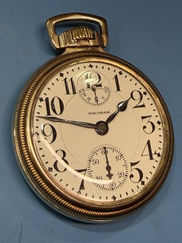 EXCELLENT WALTHAM VANGUARD UP/DOWN WIND INDICATOR 16s 23j RR POCKET WATCH ! A++