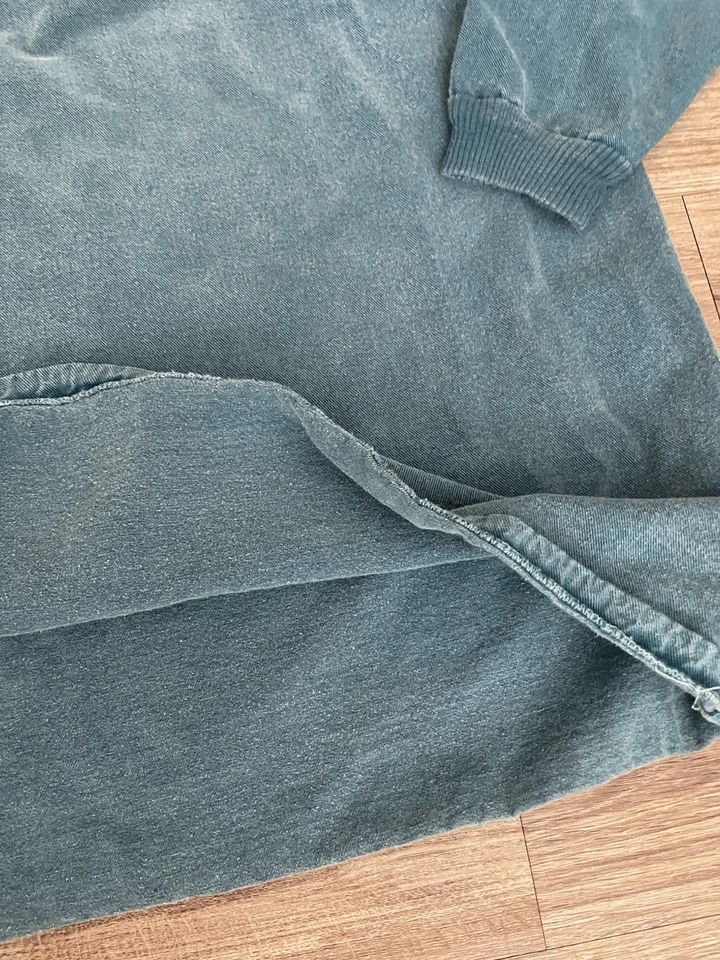Chaqueta Denim Pullover Vintage PAWW Active Wear Adulto Talla 2 Azul Venice Beach Foto 4 de 4