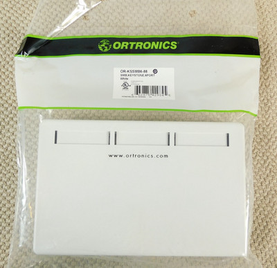 Ortronics OR-KSSMB6-88 Keystone Surface Mount Box, TechChoice, 6-Port - White
