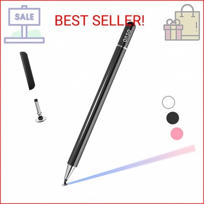 Pen for Tablet, Capacitive Disc Tip Stylus Pencil & Magnetic Cap Compatible with