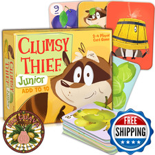 Melon Rind Clumsy Thief Junior Math Card Game  Adding to 10 Kids 5 