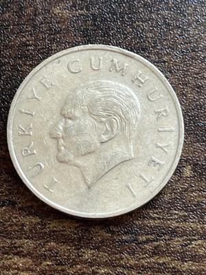1996 Turkey 25 Bin Lira Actual Coin TB5925*