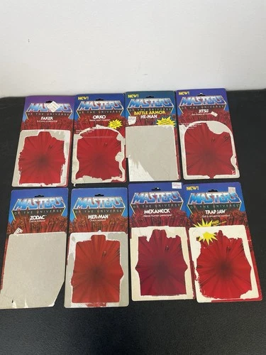 Vintage Masters of the Universe (MOTU) Original Card Backs 1980s Lot of 8