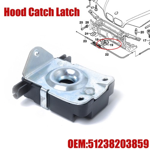 For 5 (E39) 1996-2004 Bonnet Lock Catch Latch Latch Replacement X5 E53 Z8 - Picture 4 of 11