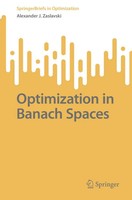 Alexander J. Zaslavski | Optimization In Banach Spaces | Taschenbuch | Englisch