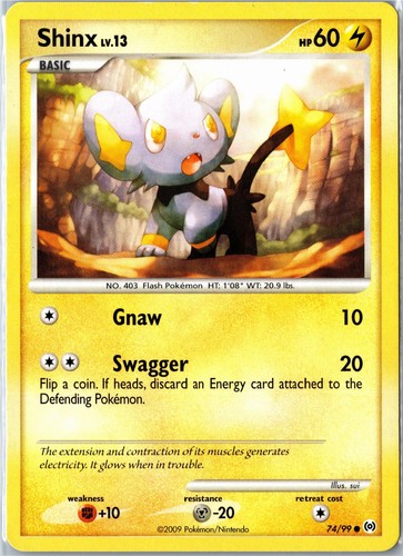 Shinx 74/99 Platinum: Arceus Common