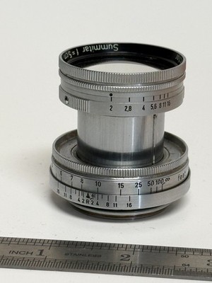 LEICA Ernst Leitz Wetzlar Summitar 5cm 50mm f/2 L39 LTM L Screw Mount