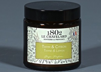 1802 LE CHATELARD THYME & CITRON 3 Oz. Scented Candle Provence France