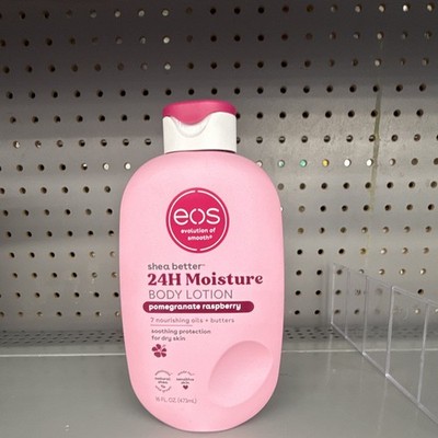 eos Shea Better 24H Moisture Body Lotion Pomegranate Raspberry Scent 16 fl oz