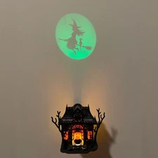 Bath & Body Works Scent Halloween Haunted House Witch Projector Wallflowers Plug