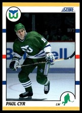 1990-91 Score Rookie and Traded Paul Cyr Hartford Whalers #72T