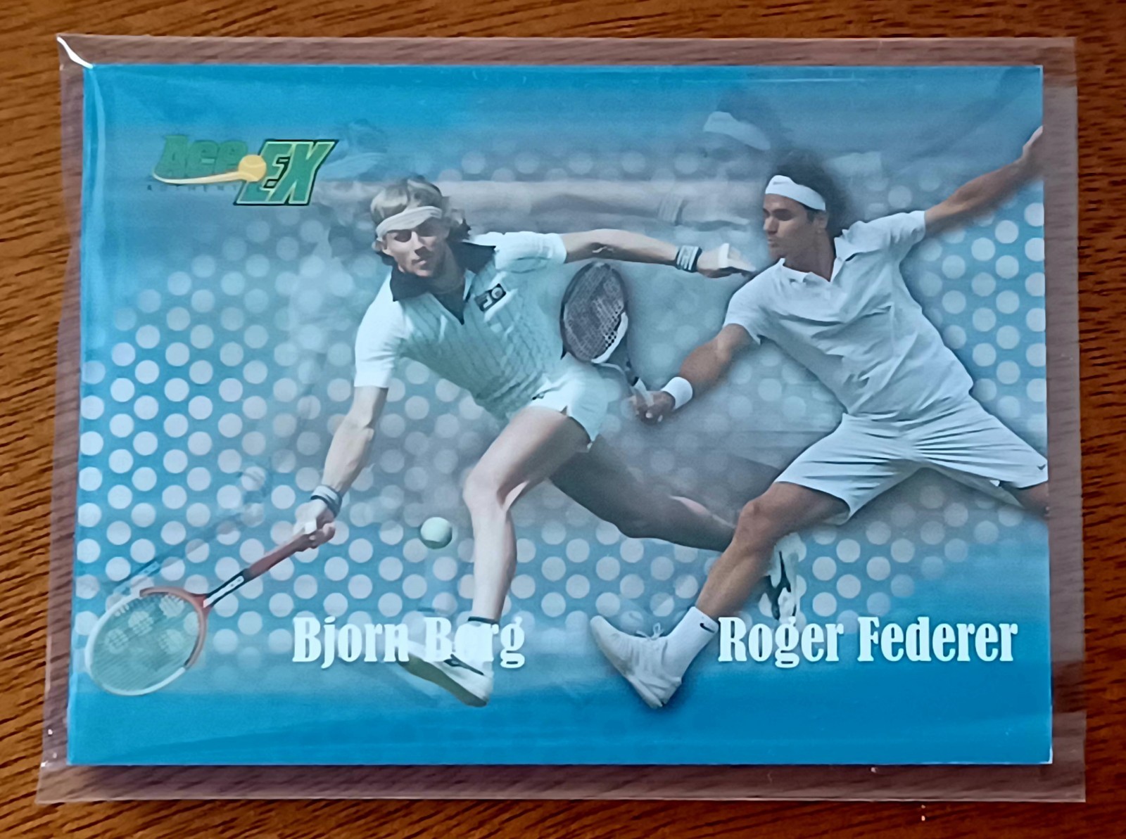 2011 Ace Authentic DUAL Memorabilia Roger Federer Bjorn Borg Booklet /59