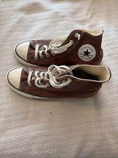 Brown Converse All Star High Top Shoes, Mens size 7.5, Womens size 9