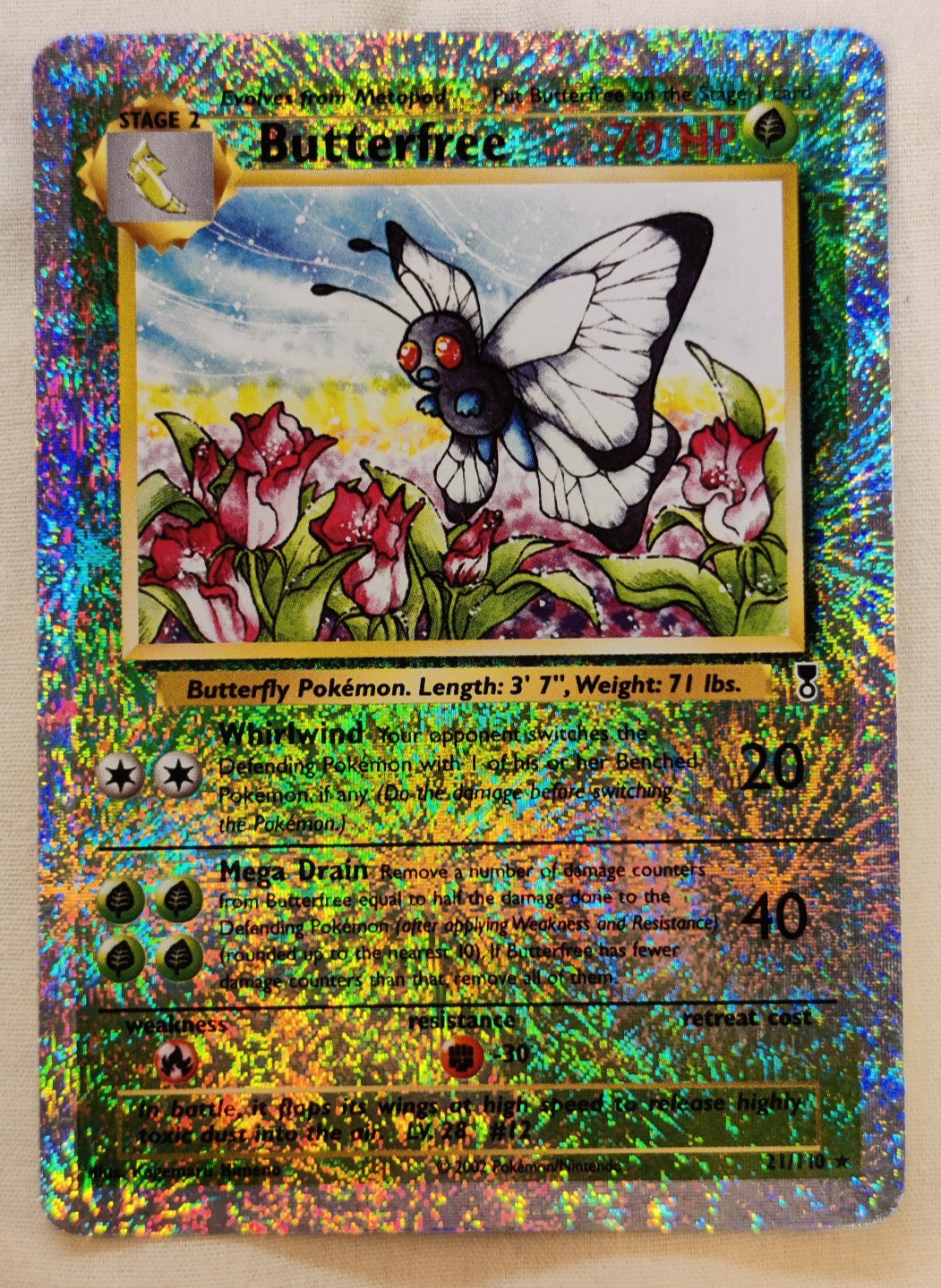 Butterfree 21/110 Pokémon Legendary Collection 2002 Reverse Holo NEAR MINT NM
