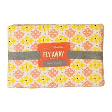 Crate  Barrel Land of Nod Fly Away Sheet Set Girl Toddler Bed 2015 Pink Yellow
