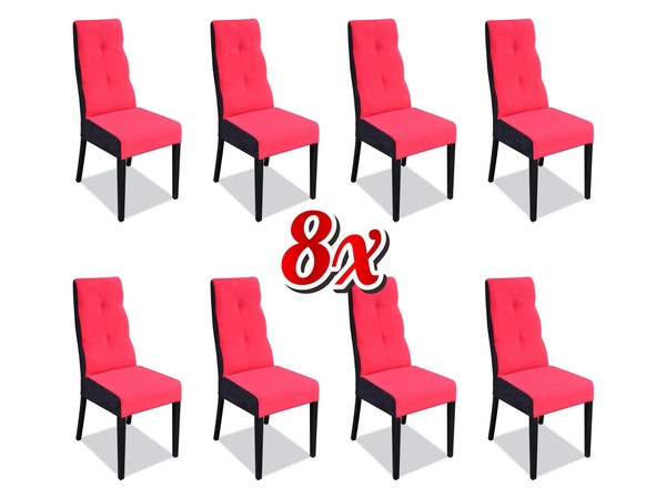 Designer StüHle Garnitur Komplett K63 Stuhl Set Esszimmer Lehn Polster Sitz 8X-image