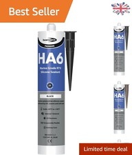 High Modulus Waterproof Silicone Sealant for Aquariums - 310ml Bond It Black