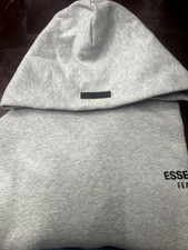SMALL, NEW WITH TAGS ESSENTIALS FoG FLEECE HOODIE - LIGHT HEATHER GRAY
