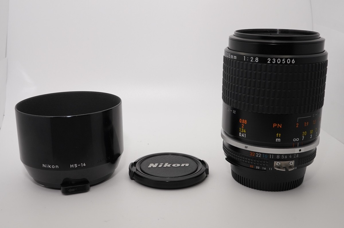 MINT] Nikon Ai-s Micro Nikkor 105mm F2.8 Macro Close-Up Lens HS-14