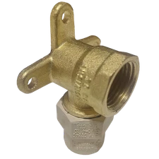 25 Pack XFITTING 1/2" Female NPT X 1/2" CPVC Drop Ear Elbow , Lead Free Brass 